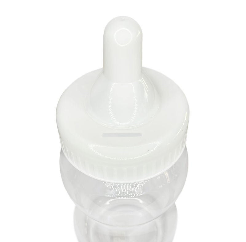 Crafts Central Jumbo Plastic Fillable Baby Shower Milk Bottle, Coin Bank, Favor Decoration (White, 15"" Inch) - Image 1